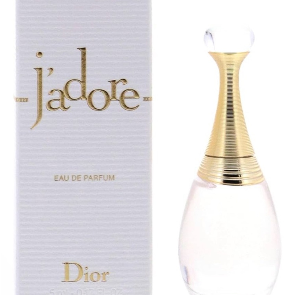 Dior J'adore Perfume with Gold and Clear Design 5ml